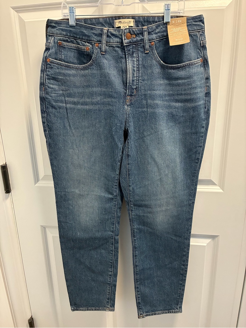 Madewell Mid-Blue Curvy High-Rise Perfect Vintage Jeans